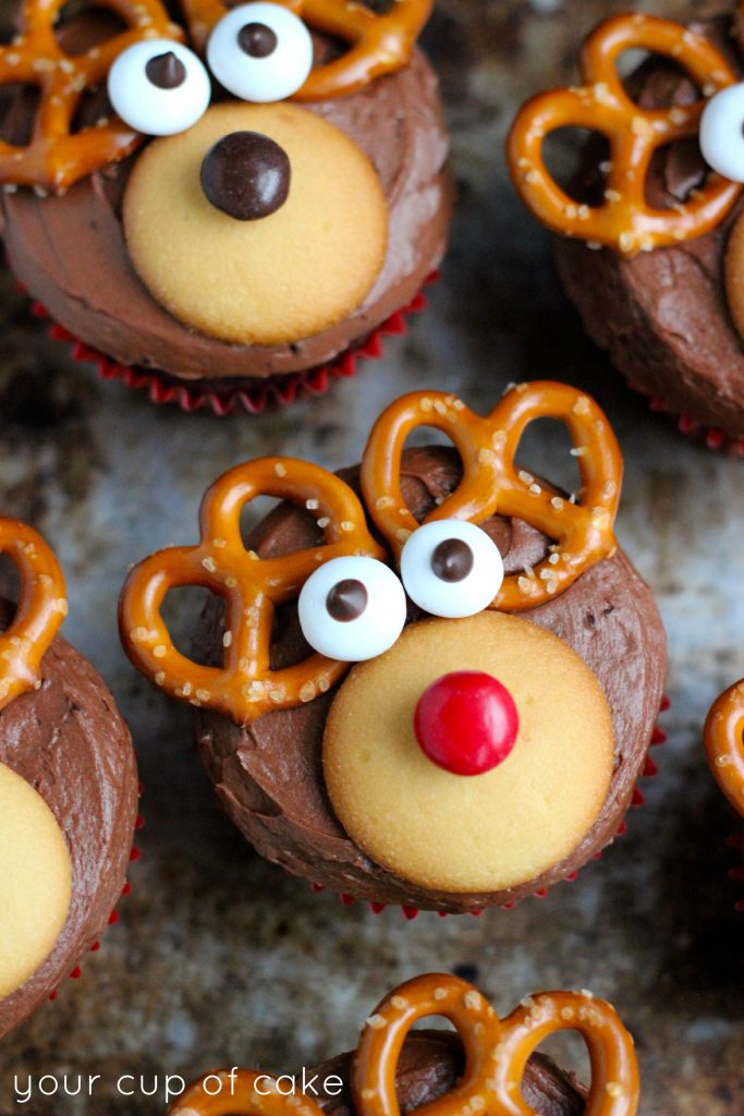 Reindeer Cupcakes - Your Cup of Cake