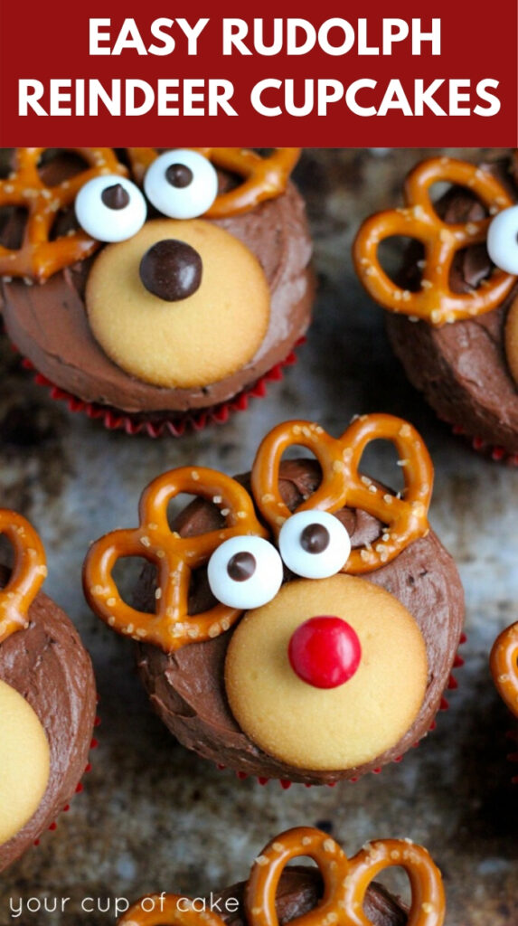 Reindeer Cupcakes - Your Cup of Cake