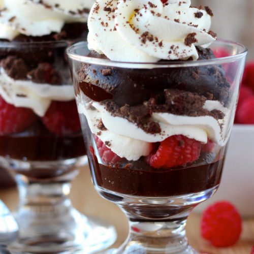 Raspberry Thin Mint Trifles - Your Cup of Cake