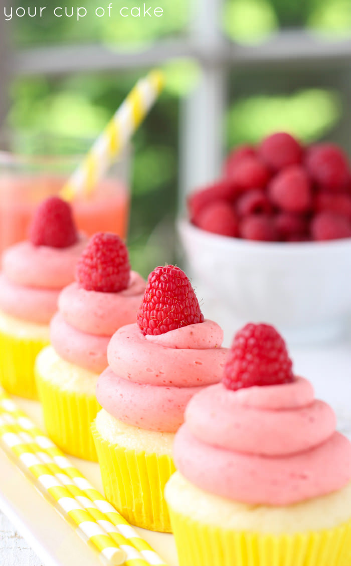 Raspberry Lemonade Cupcakes Your Cup Of Cake