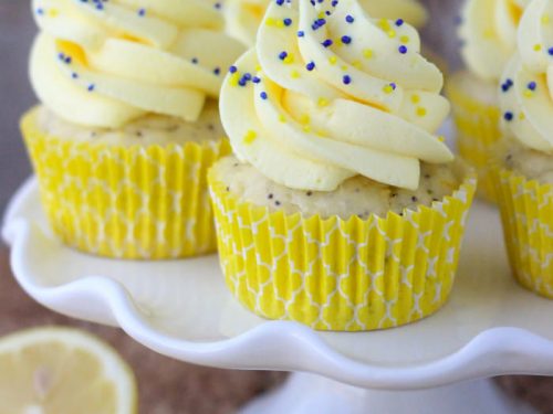 Lemon Poppy Seed Cupcakes With Quick Lemon Mousse Your Cup Of Cake