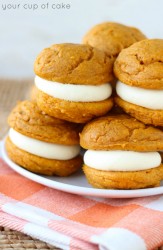 5 Ingredient Pumpkin Cheesecake Whoopie Pies - Your Cup of Cake