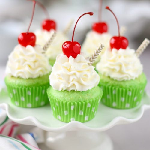 Shamrock Shake Cupcakes - Your Cup of Cake