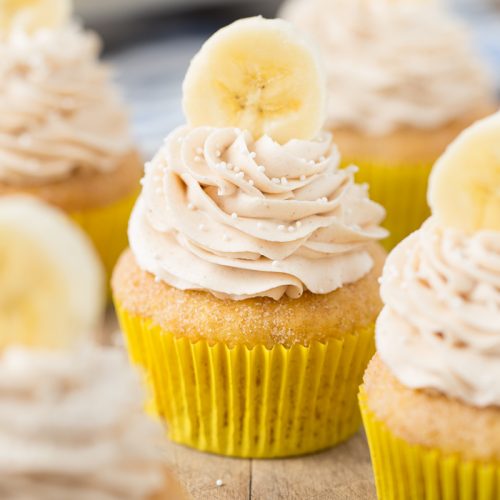 Banana Snickerdoodle Cupcakes - Your Cup of Cake