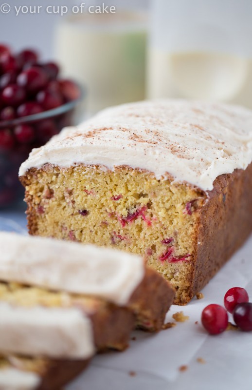 Cranberry Eggnog Bread - Your Cup of Cake