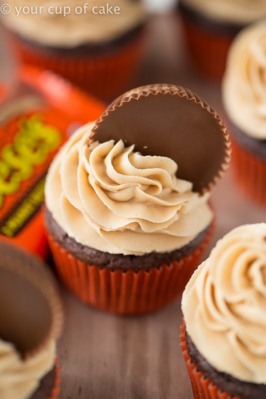 Reese's Peanut Butter Cupcakes - Your Cup of Cake