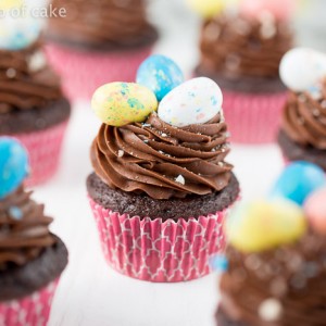 Chocolate Whopper Egg Cupcakes - Your Cup of Cake