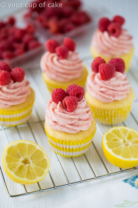 Raspberry Lemonade Cupcakes - Your Cup of Cake