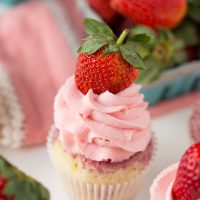Strawberries and Cream Cupcakes - Your Cup of Cake