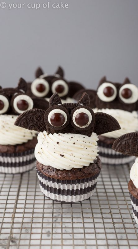 OREO Bat Cupcakes for Halloween - Your Cup of Cake