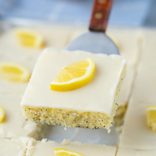 Lemon Poppy Seed Sheet Cake Your Cup Of Cake