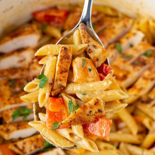 One Pot Creamy Cajun Chicken Alfredo - Your Cup Of Cake