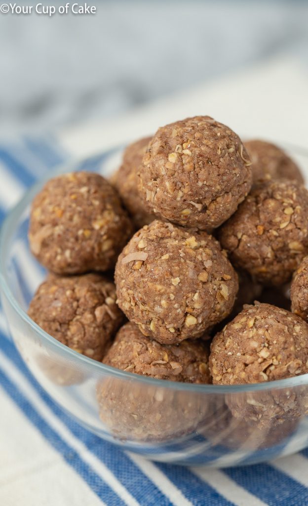 Almond Joy Protein Bites (No-Bake) - Your Cup of Cake