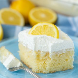 Easy Lemon Cream Poke Cake - Your Cup of Cake