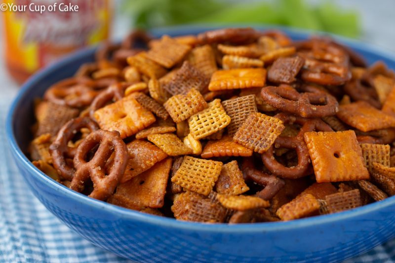 Tangy Buffalo Chex Mix - Your Cup of Cake