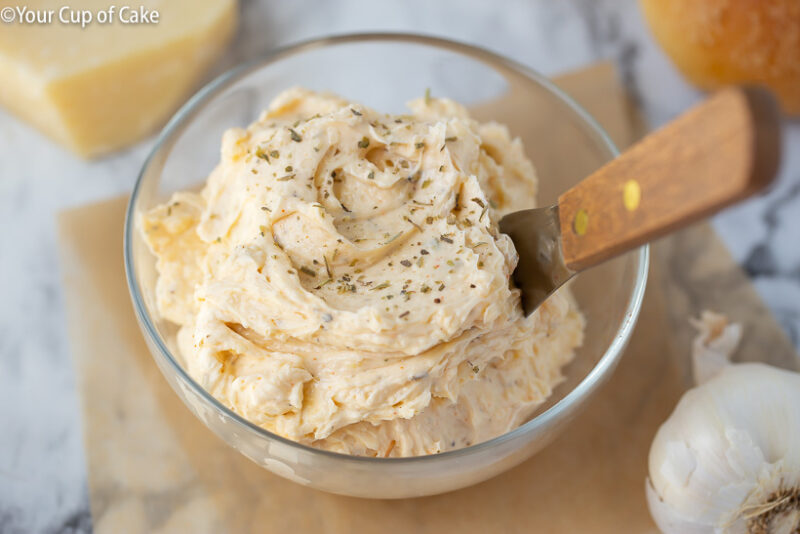 Garlic Parmesan Butter - Your Cup Of Cake