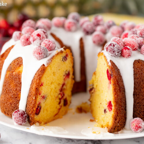 Pineapple Cranberry Bundt Cake - Your Cup of Cake