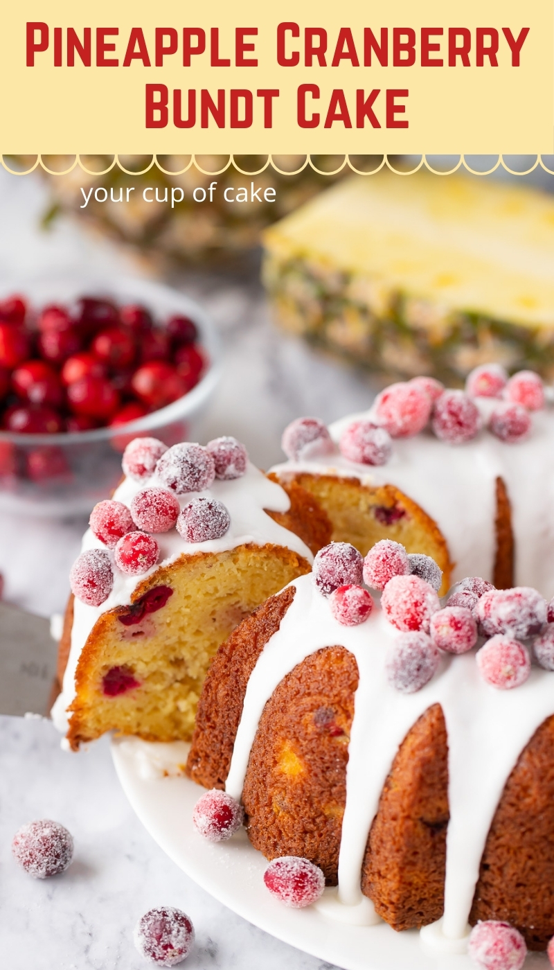 Pineapple Cranberry Bundt Cake Your Cup Of Cake