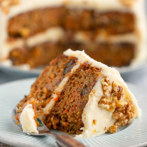 Easy Carrot Cake Slice with Cream Cheese Frosting | Wandercooks